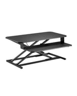Gas Spring Sit-Stand Desk Converter with Keyboard Tray Deck